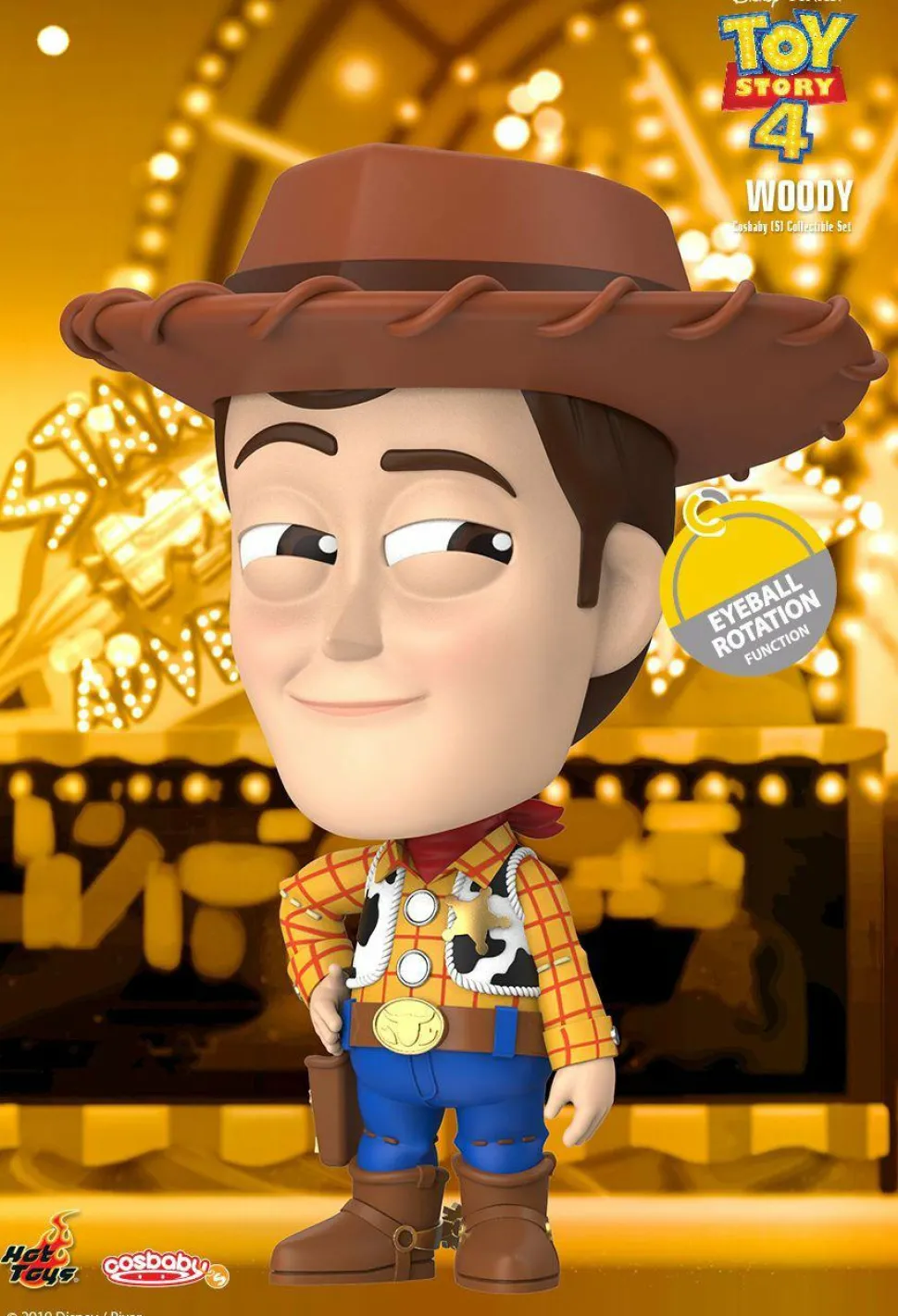 Toy Story 4 - Woody Cosbaby 3.75” Hot Toys Bobble-Head Figure