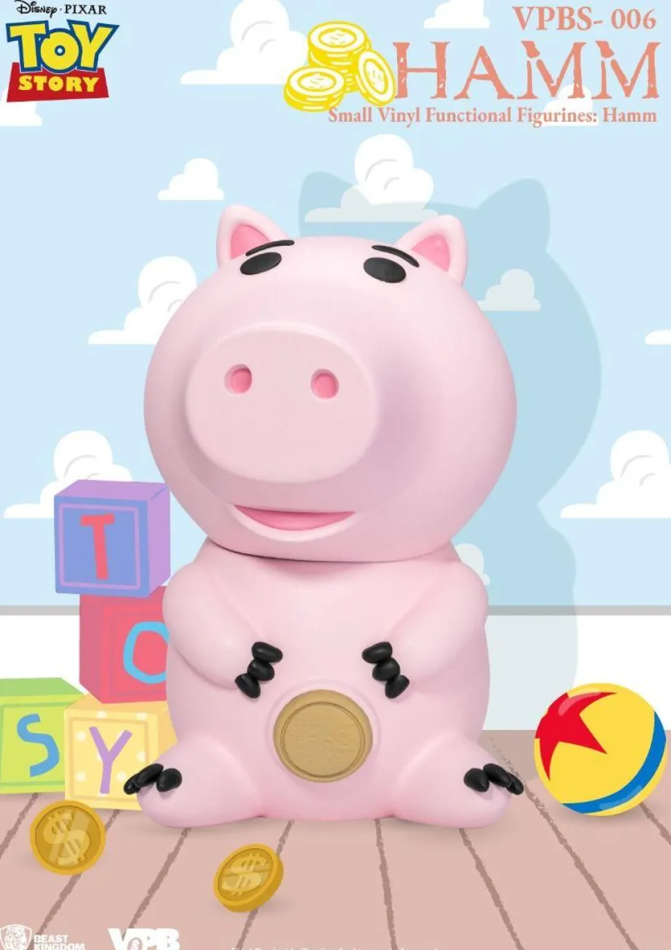 Toy Story - Hamm 9" Small Vinyl Piggy Bank