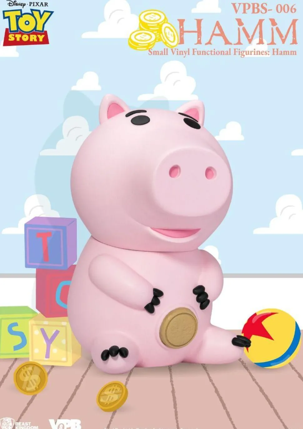 Toy Story - Hamm 9" Small Vinyl Piggy Bank