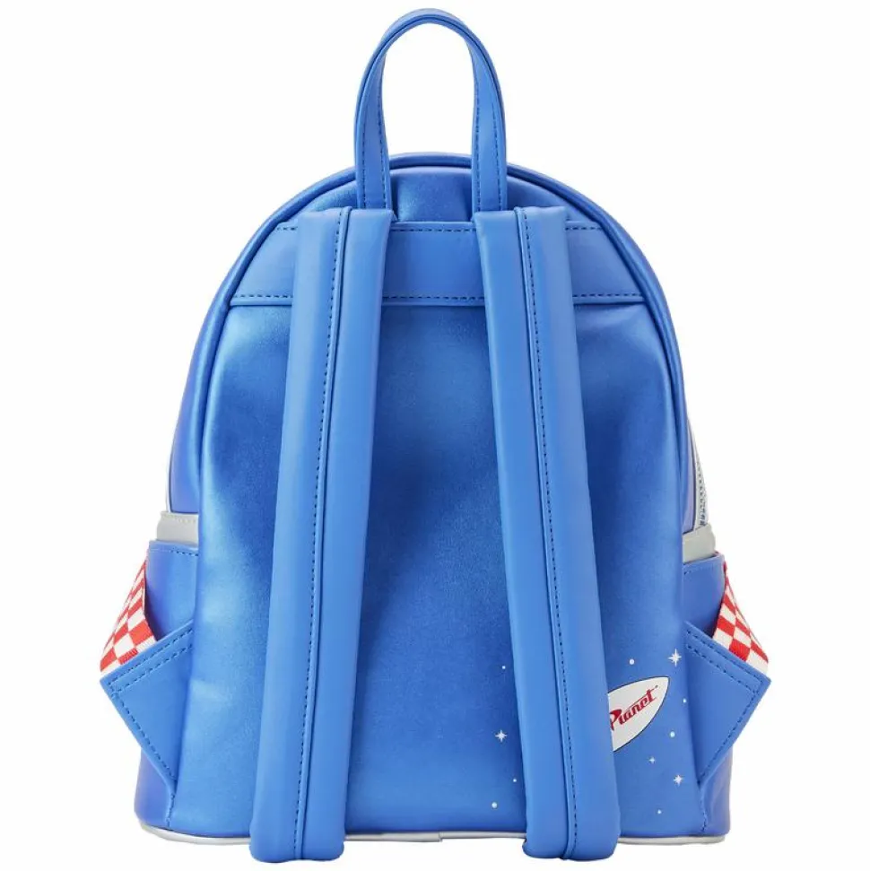 Toy Story - Pizza Planet Space Entry Lenticular Glow in the Dark 10” Faux Leather Mini Backpack
