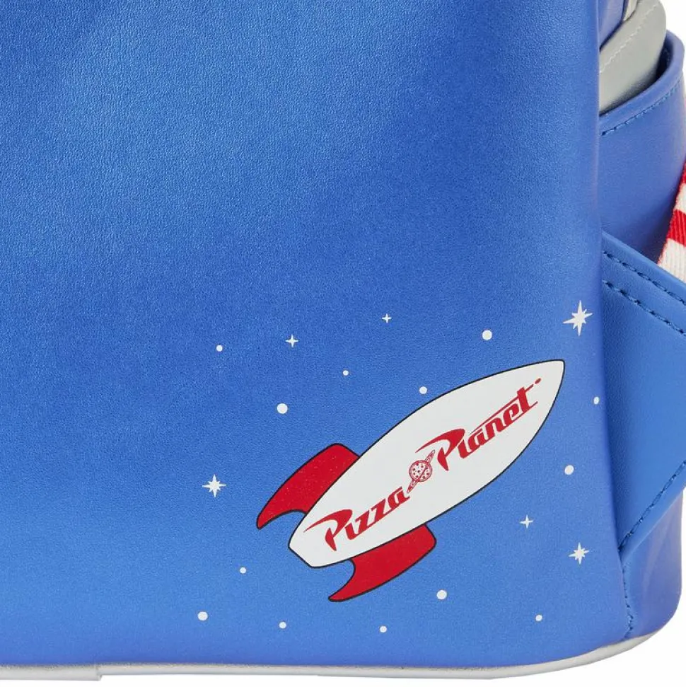 Toy Story - Pizza Planet Space Entry Lenticular Glow in the Dark 10” Faux Leather Mini Backpack