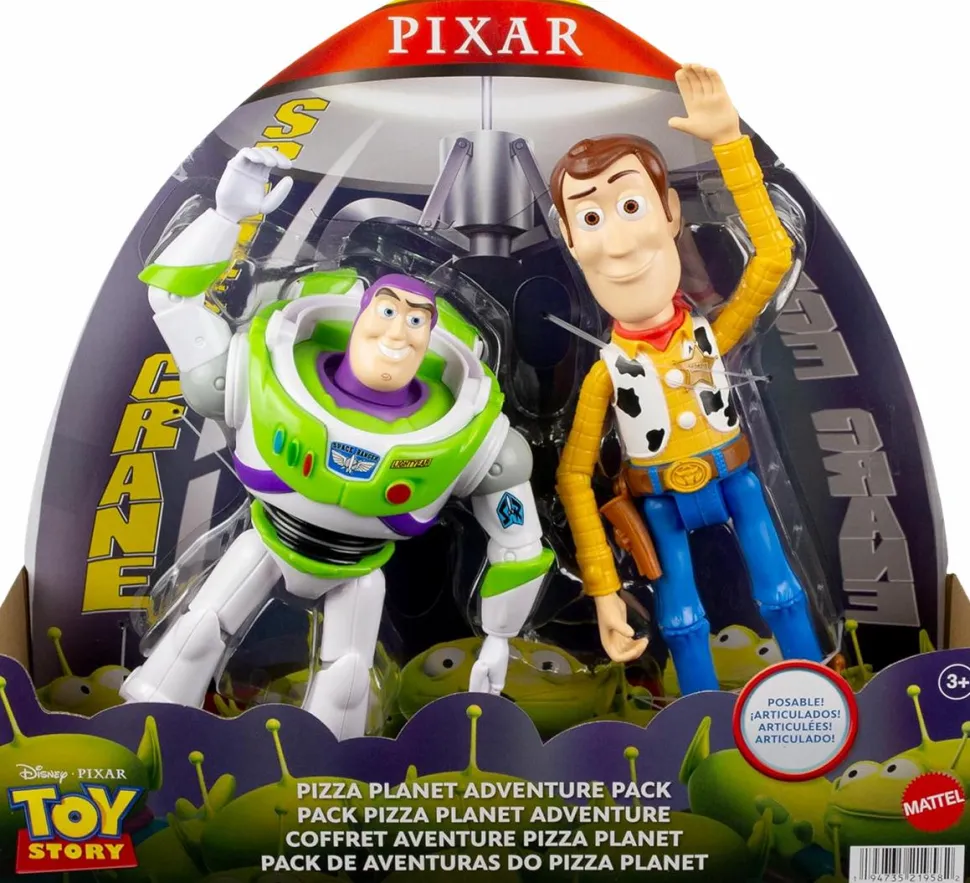 Toy Story - Woody & Buzz Lightyear Pizza Planet Adventure 7" Action Figure 2-Pack