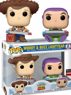 Toy Story - Woody & Buzz Lightyear Gaming Pop! Vinyl Figure 2-Pack (2024 Entertainment Expo Convention Exclusive)