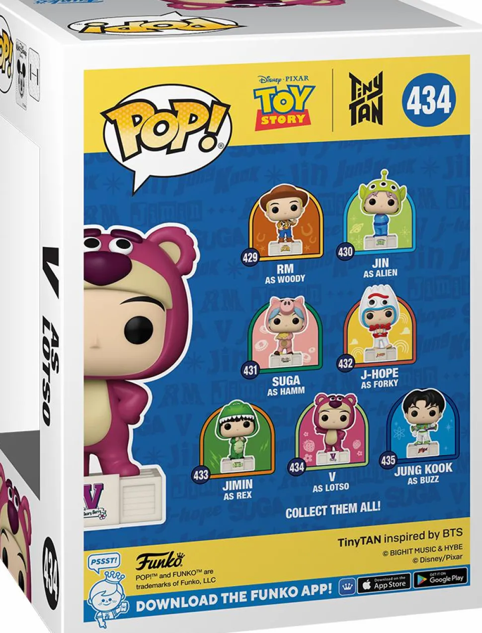 Toy Story x TinyTAN: BTS - V as Lotso Pop! Vinyl Figure