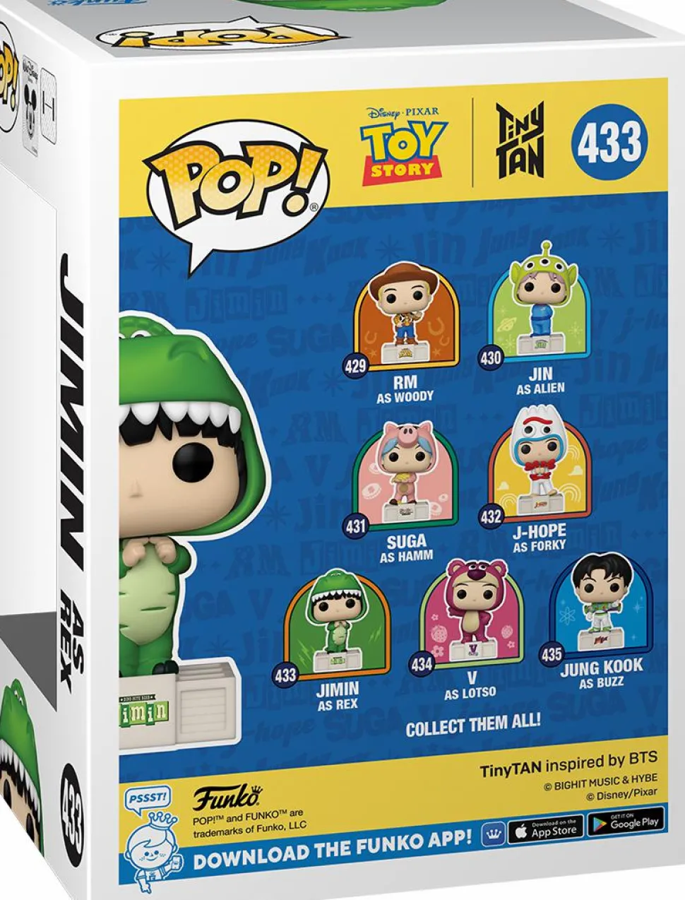 Toy Story x TinyTAN: BTS - Jimin as Rex Pop! Vinyl Figure