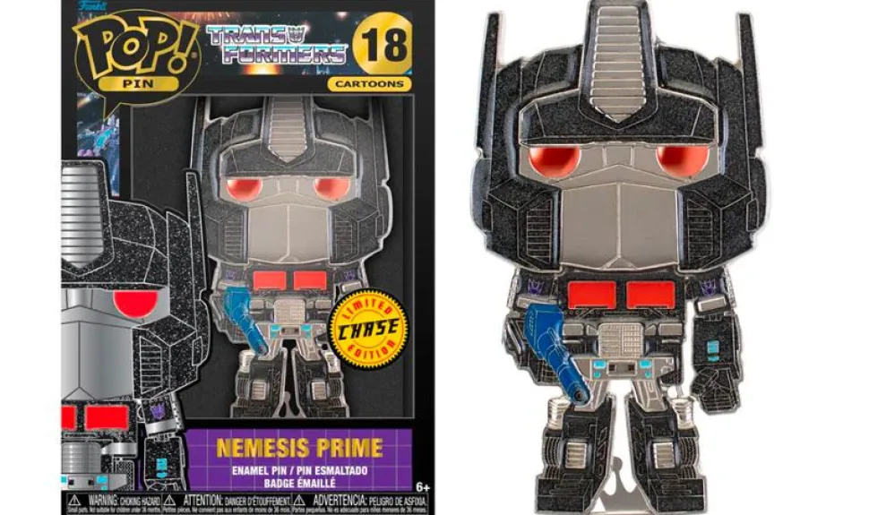 Transformers (1984) - Optimus Prime, Megatron, Soundwave & Bumblebee 4” Pop! Enamel Pin Bundle (Set of 4)mers (1984) - Optimus Prime 4” Pop! Enamel Pin