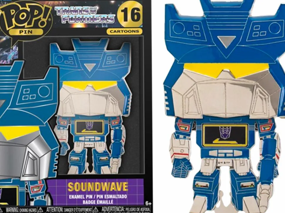 Transformers (1984) - Soundwave 4” Pop! Enamel Pin