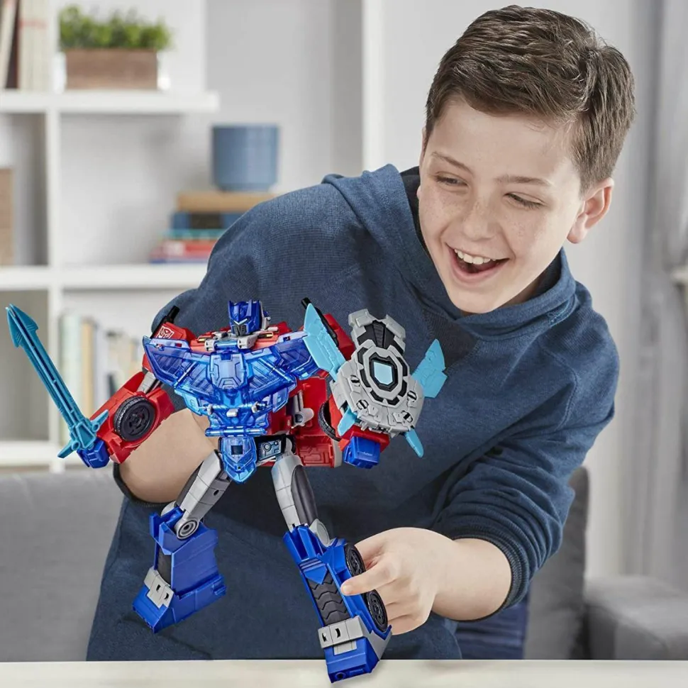 Transformers - Battle Call Officer Optimus Prime Cyberverse 10.5” Action Figure