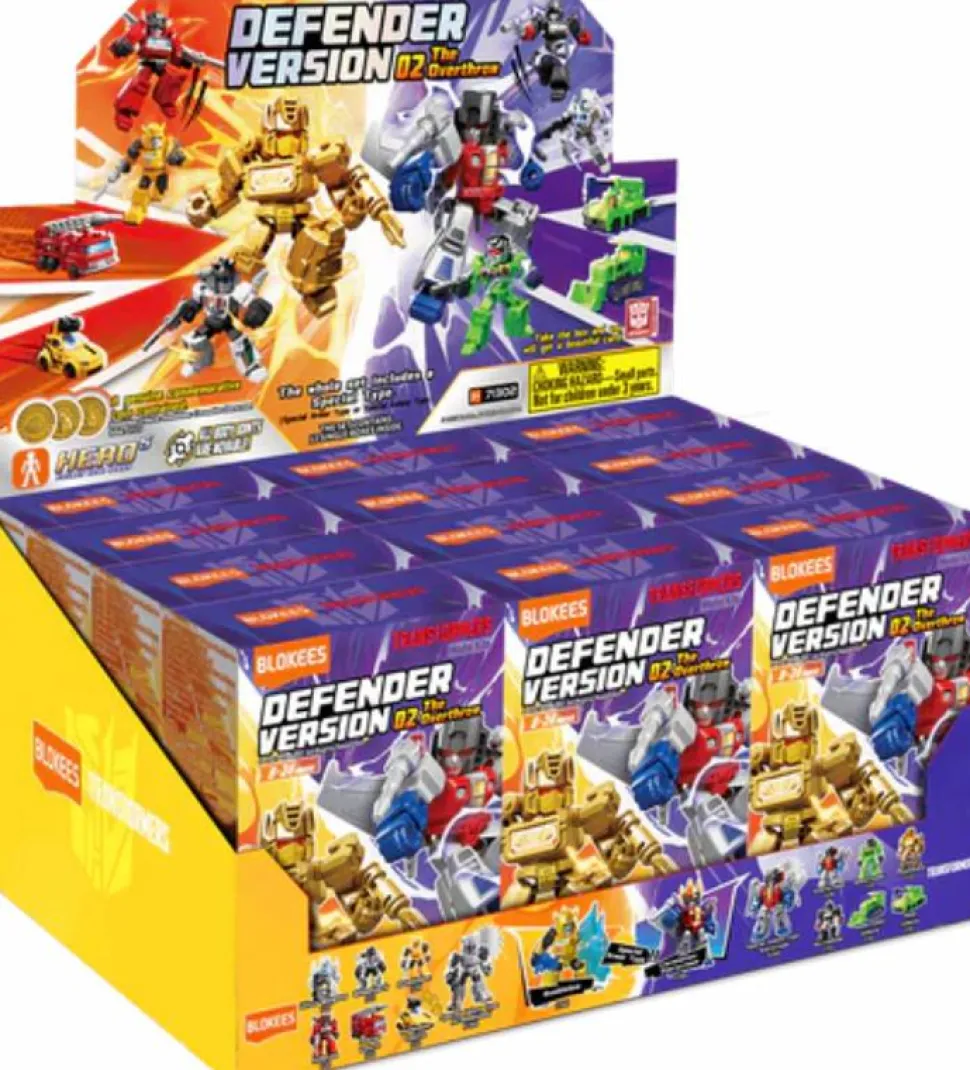 Transformers - Defender Version 02 The Overthrow Blind Box Articulated Model Kit (Display of 12)