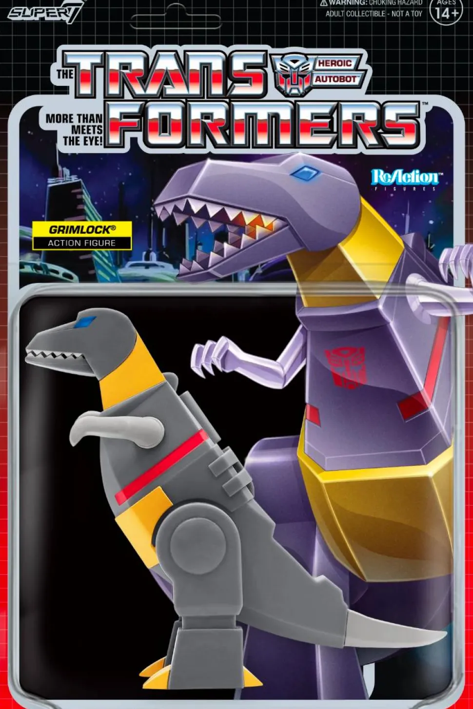 Transformers - Dino Grimlock ReAction 3.75” Action Figure