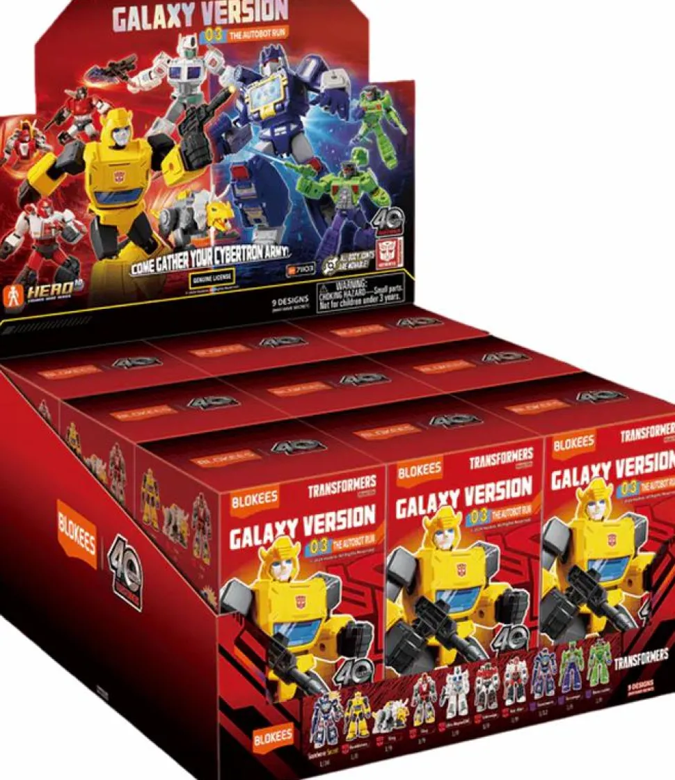 Transformers - Galaxy Version 03 The Autobot Run Blind Box Articulated Model Kit (Display of 9)