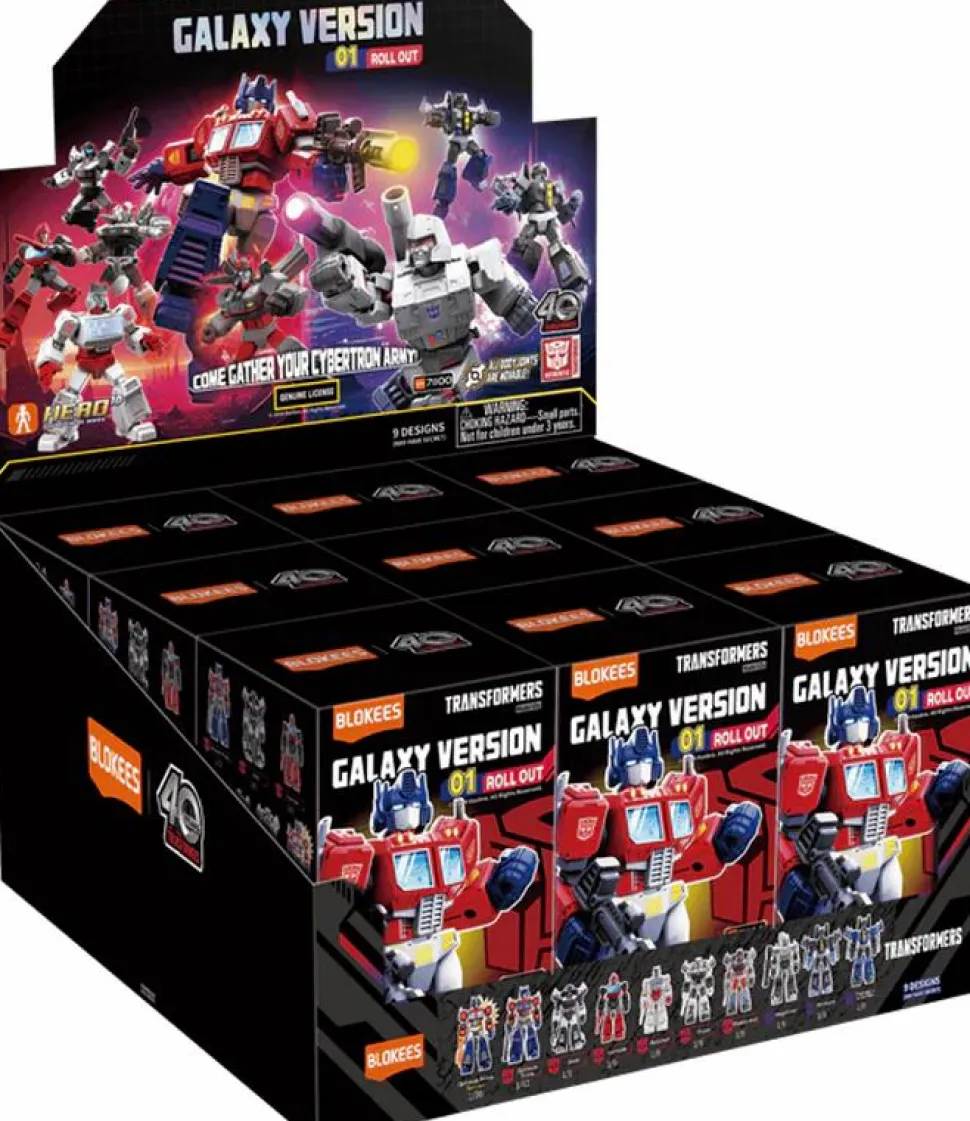 Transformers - Galaxy Version 01 Roll Out Blind Box Articulated Model Kit (Display of 9)