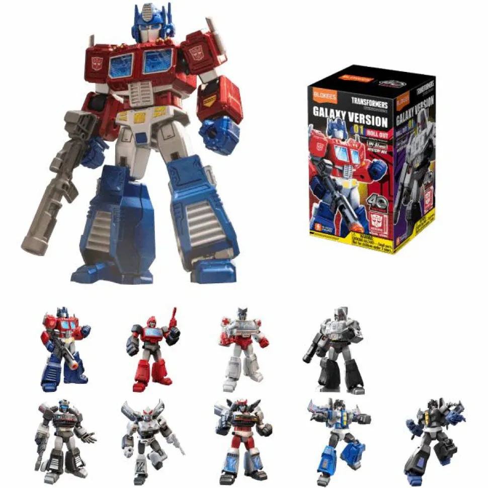 Transformers - Galaxy Version 01 Roll Out Blind Box Articulated Model Kit (Display of 9)