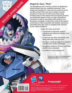 Transformers - Roleplaying Game: Decepticon Directive Sourcebook Hardcover Book