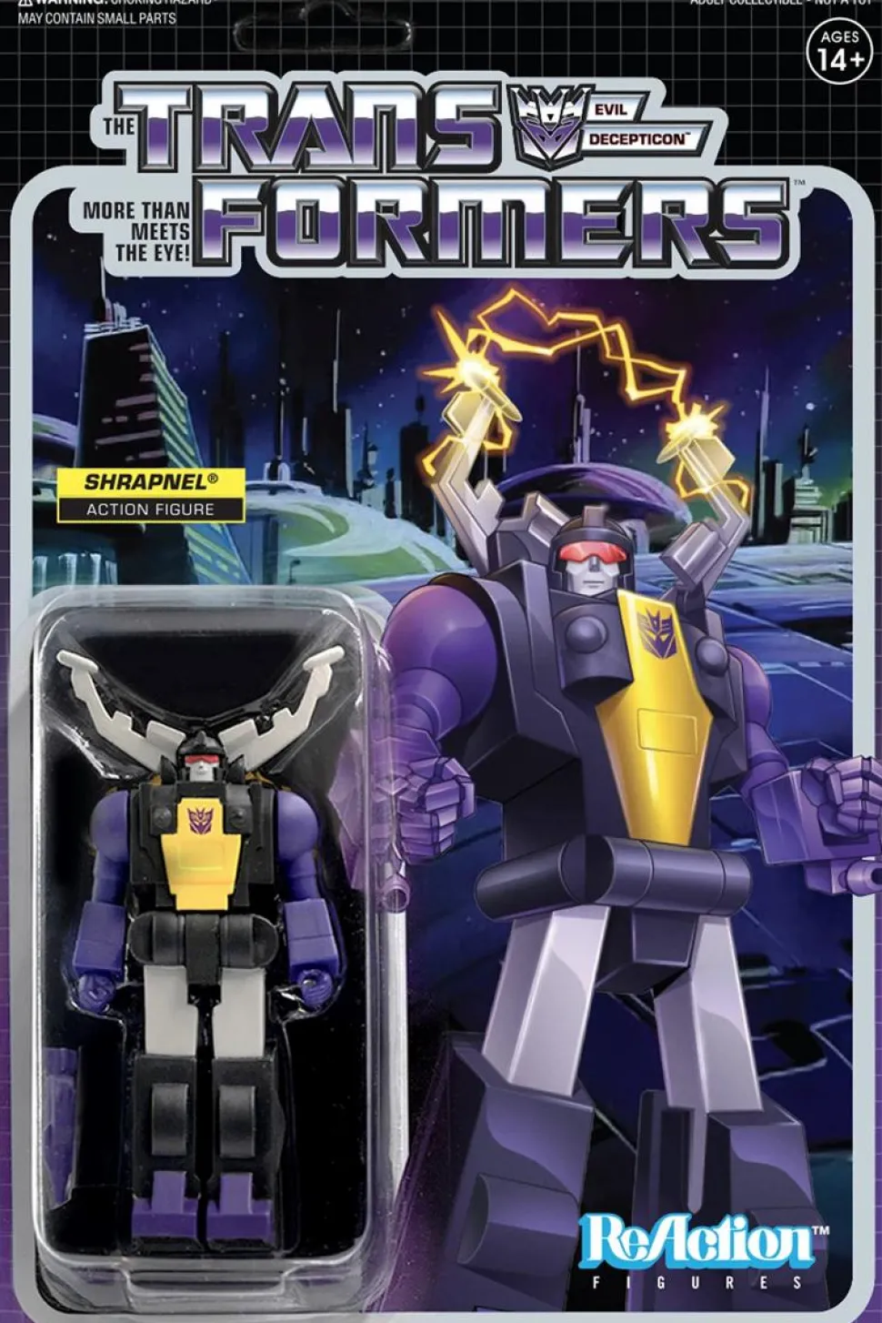 Transformers - Shrapnel ReAction 3.75” Action Figure
