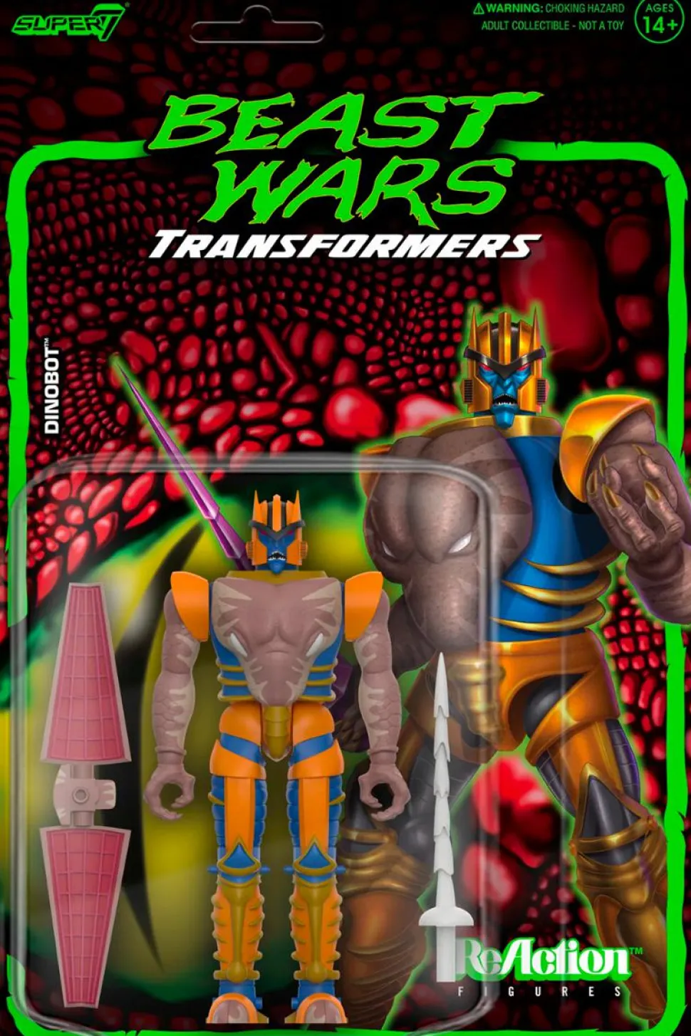 Transformers: Beast Wars - Dinobot ReAction 3.75" Action Figure