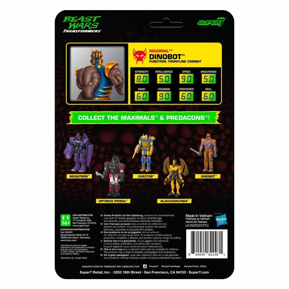 Transformers: Beast Wars - Dinobot ReAction 3.75" Action Figure
