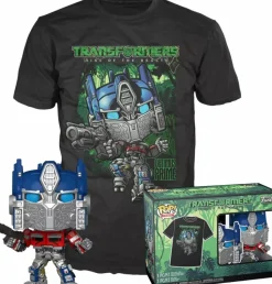 Transformers: Rise of the Beasts - Optimus Prime Metallic Pop! Vinyl Figure & T-Shirt Box Set