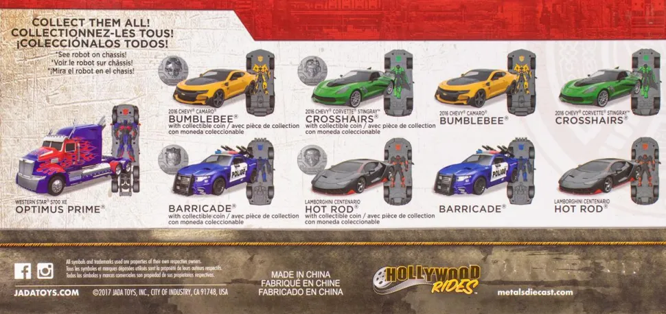 Transformers: The Last Knight - 2016 Chevy Corvette Stingray Crosshairs 1/24th Scale Hollywood Rides Die-Cast Vehicle