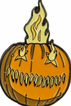 Trick 'r Treat - Flaming Jack 'o Lantern Enamel Pin