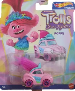 Trolls Band Together - Poppy Character Cars 1/64th Scale Die-Cast Vehicle