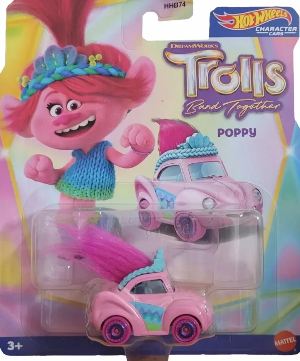 Trolls Band Together - Poppy Character Cars 1/64th Scale Die-Cast Vehicle