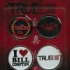 True Blood - 4 Pack of Pins / Buttons Set #1
