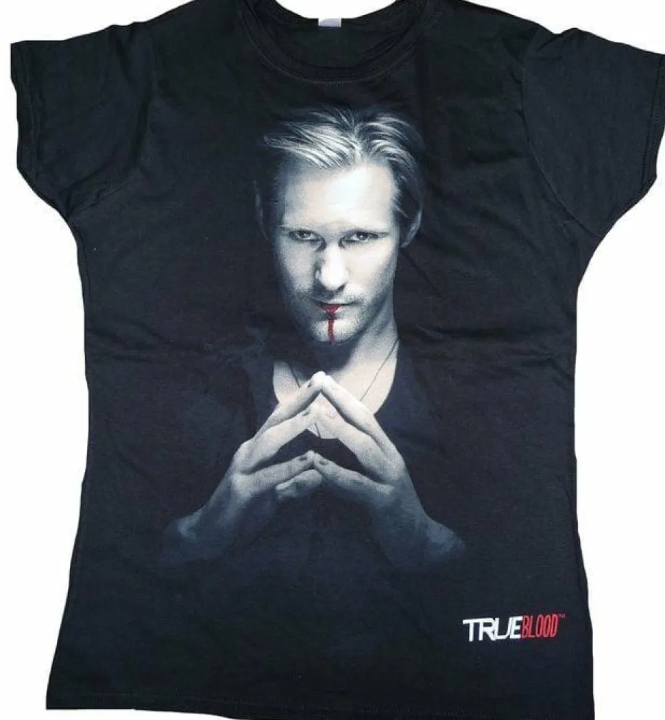 True Blood - Eric Northman Portrait Black Female T-Shirt
