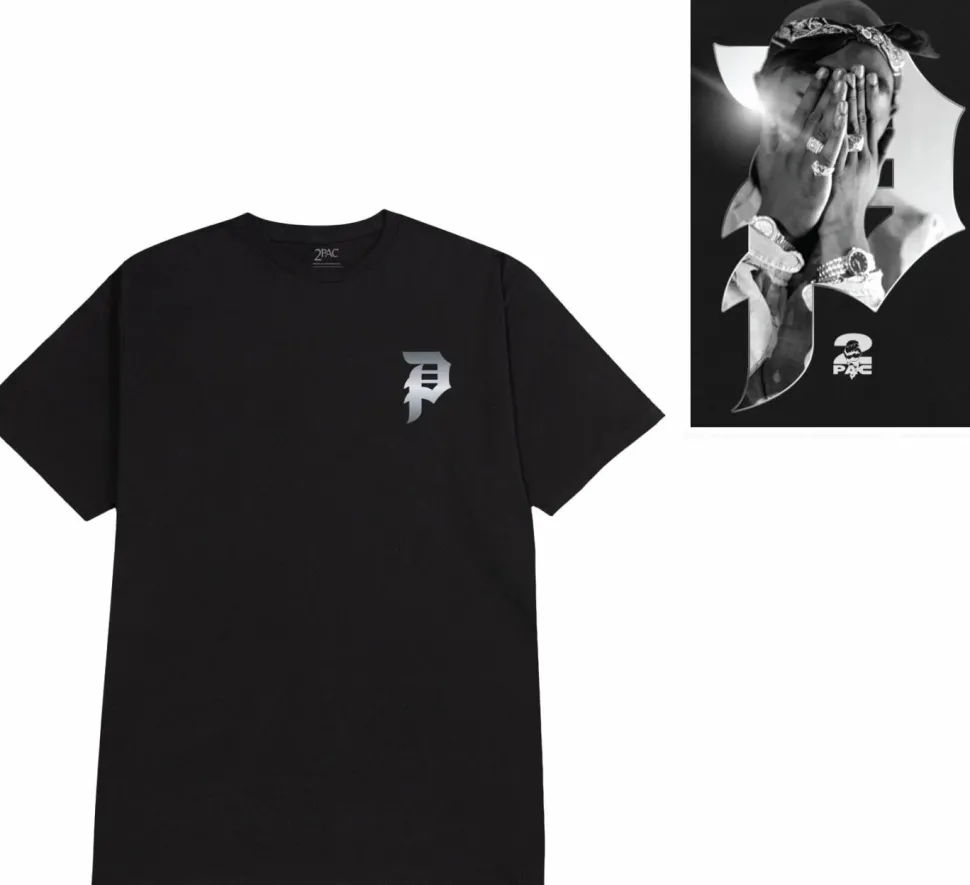 Tupac - Tupac x Primitive Brilliance Black T-Shirt