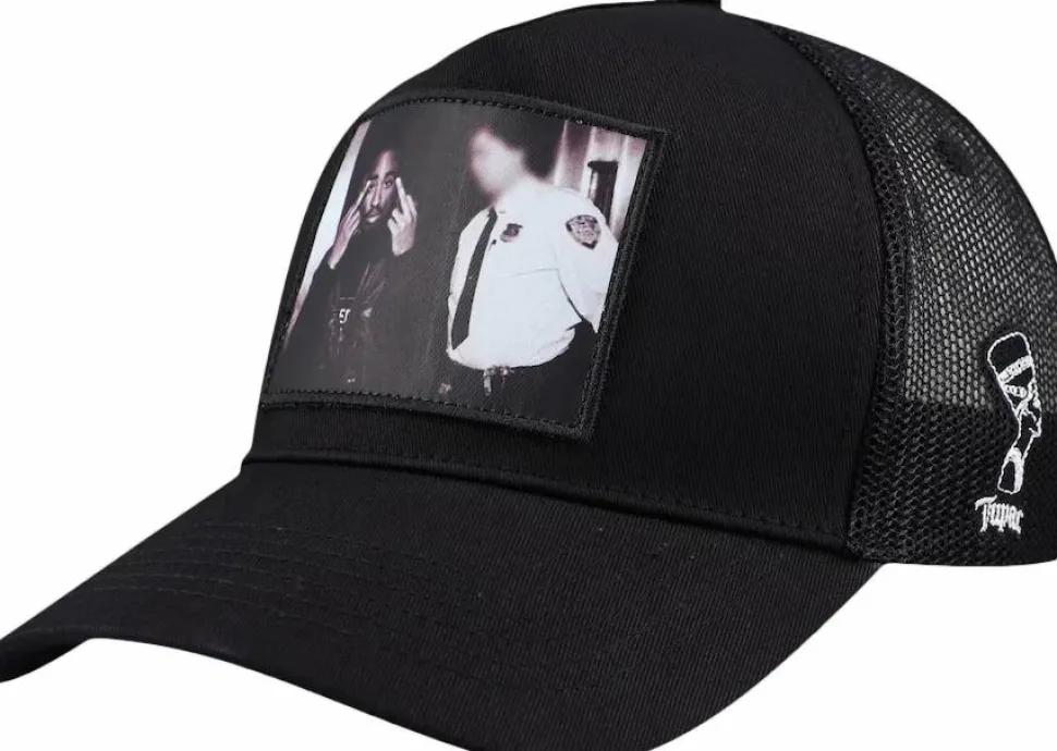 Tupac - Tupac x Primitive Icon Black Trucker Hat (One Size)