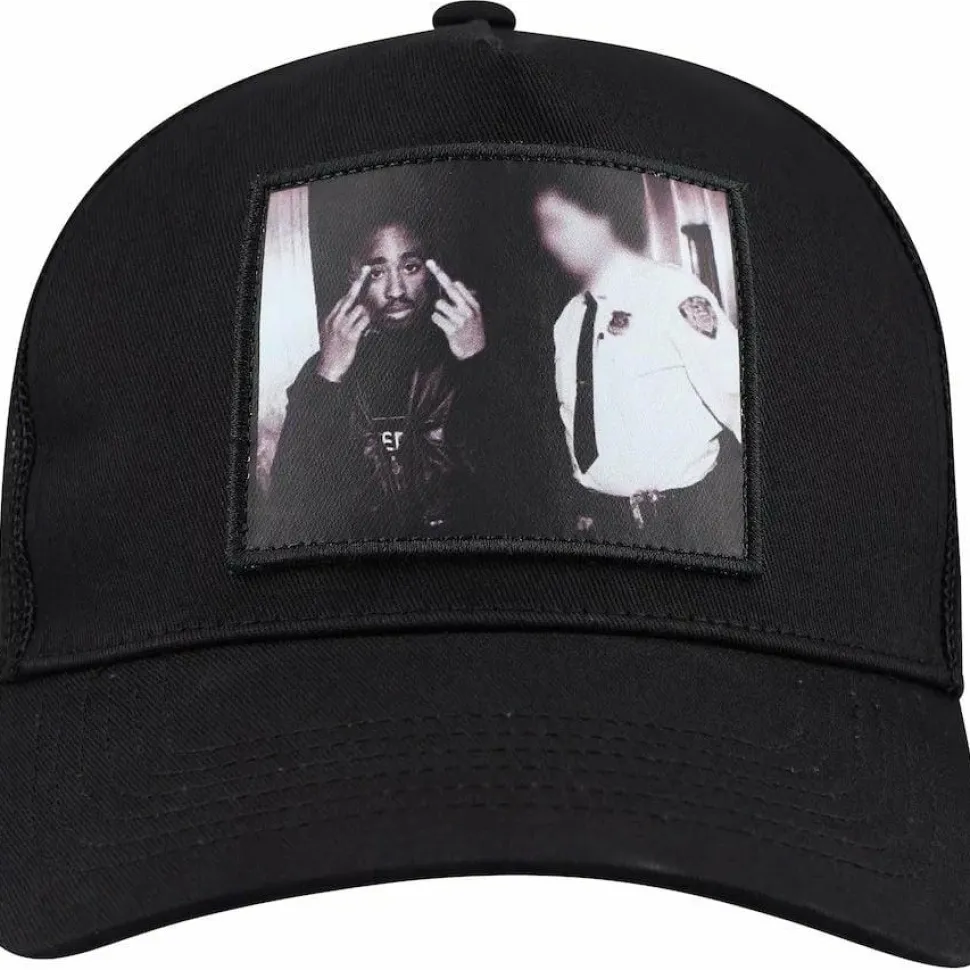 Tupac - Tupac x Primitive Icon Black Trucker Hat (One Size)