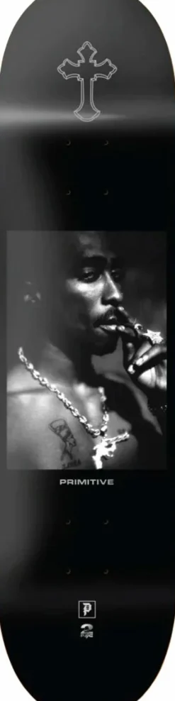 Tupac - Tupac x Primitive Platinum 8.25" Skateboard Deck (Deck Only)