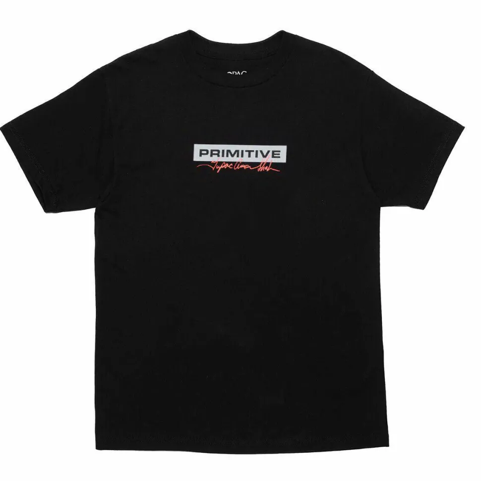 Tupac - Tupac x Primitive Shadows Black T-Shirt