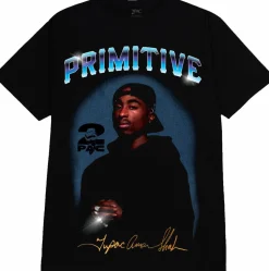 Tupac - Tupac x Primitive Shine Black T-Shirt
