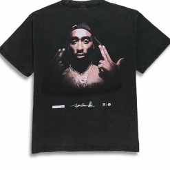 Tupac - Tupac x Primitive Stay Up Black Heavyweight T-Shirt