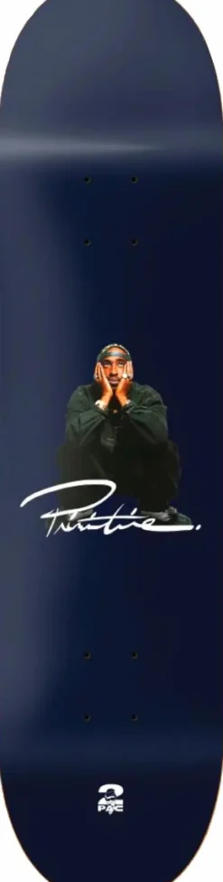 Tupac - Tupac x Primitive Shakur Navy 8.0” Skateboard Deck (Deck Only)