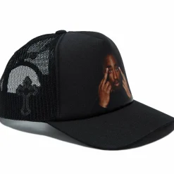 Tupac - Tupac x Primitive Icon II Black Trucker Hat (One Size)