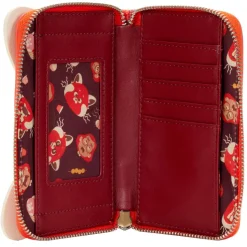 Turning Red - Mei as Red Panda Cosplay 4” Faux Leather Zip-Around Wallet