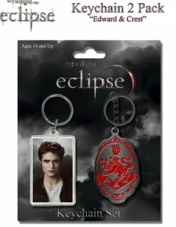 Twilight Saga: Eclipse - Edward & Crest Keychain 2-Pack
