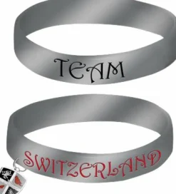 Twilight Saga: Eclipse - Team Switzerland Shield Rubber Bracelets