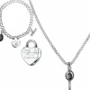 Twilight Saga: Heart Bracelet and Key Necklace Jewellery Twin Pack