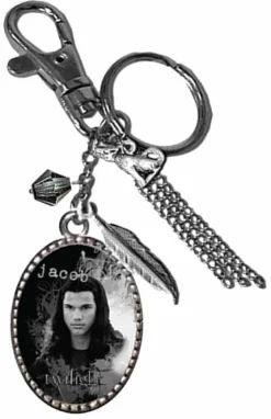 Twilight Saga: Jacob Black Image Charm Key Ring/Bag Clip