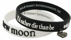 Twilight Saga: New Moon - Anyone But You Rubber Bracelet Set