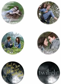 Twilight Saga: Twilight - Edward and Bella Button / Pin 6-Pack (Style E)
