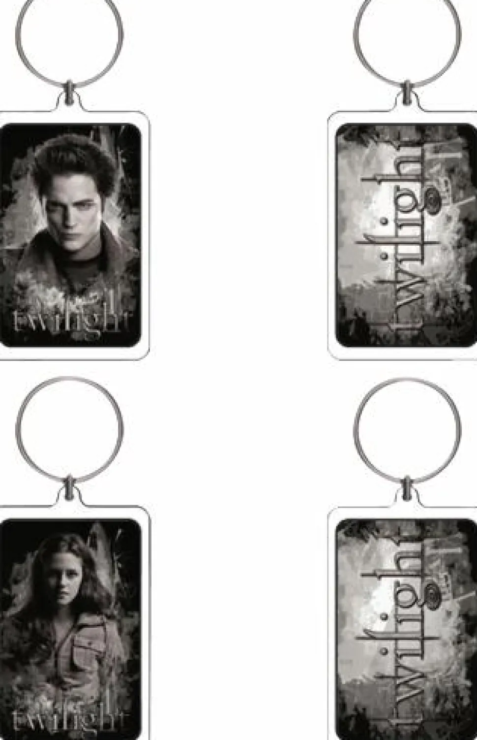 Twilight Saga: Twilight - Lucite Keychain 2-Pack (Set #1) Edward and Bella