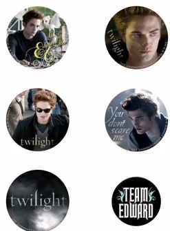 Twilight Saga: Twilight - Team Edward Button / Pin 6-Pack (Style D)