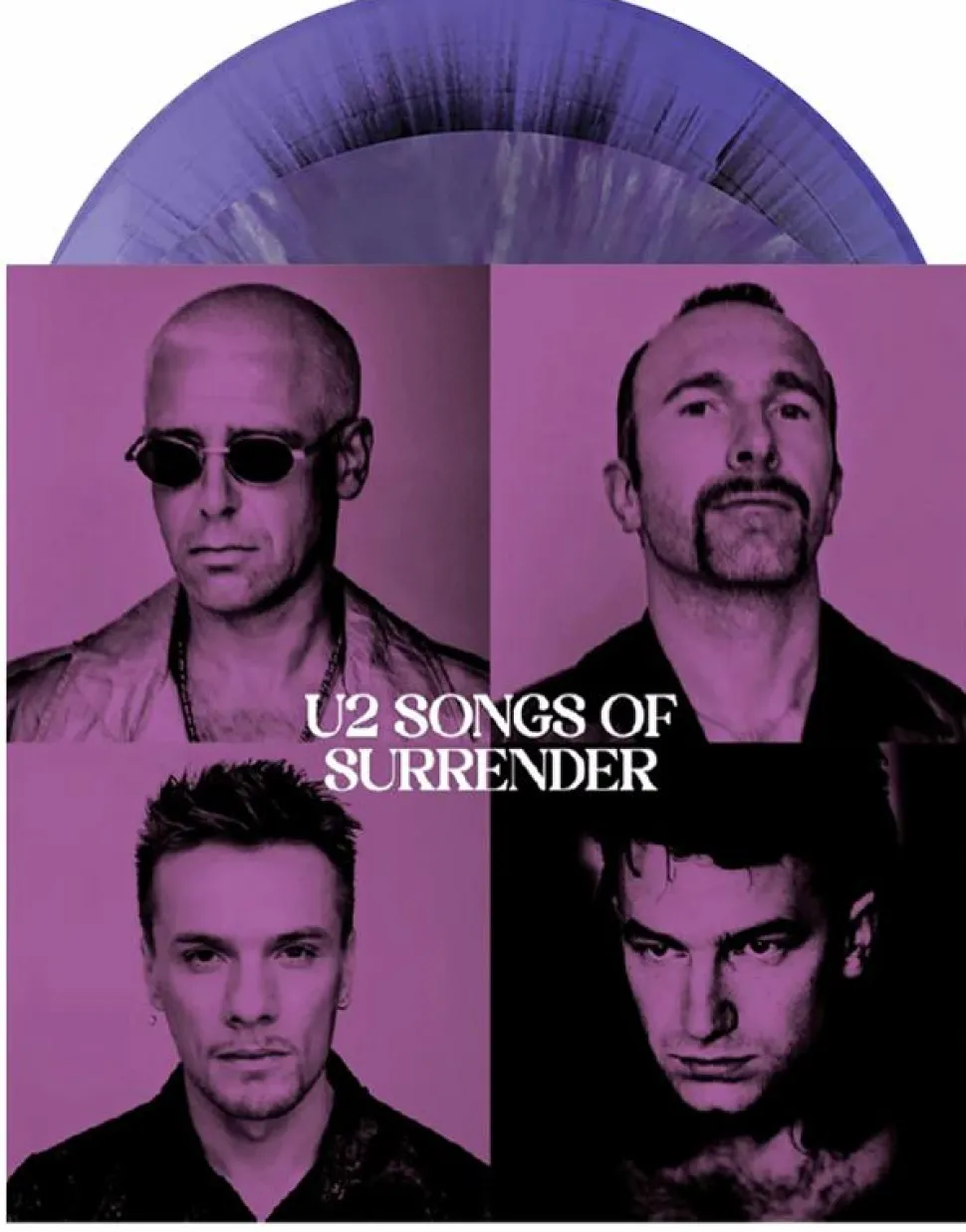 U2 - Songs of Surrender 2xLP Vinyl Record (Purple Splatter & Marble Effect Coloured Vinyl)