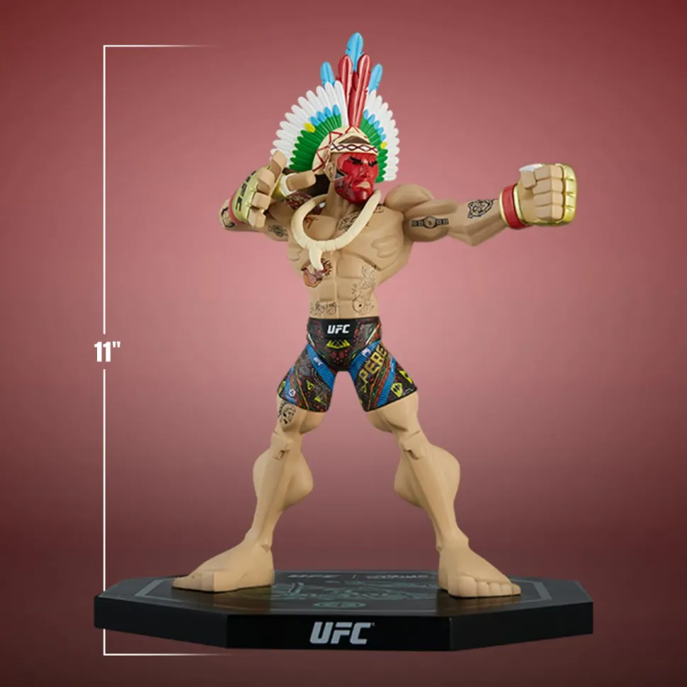 UFC - Alex Pereira Bow & Arrow Tribal Pose with Headdress Limited Edition 11" Vinyl Figure by Tracy Tubera