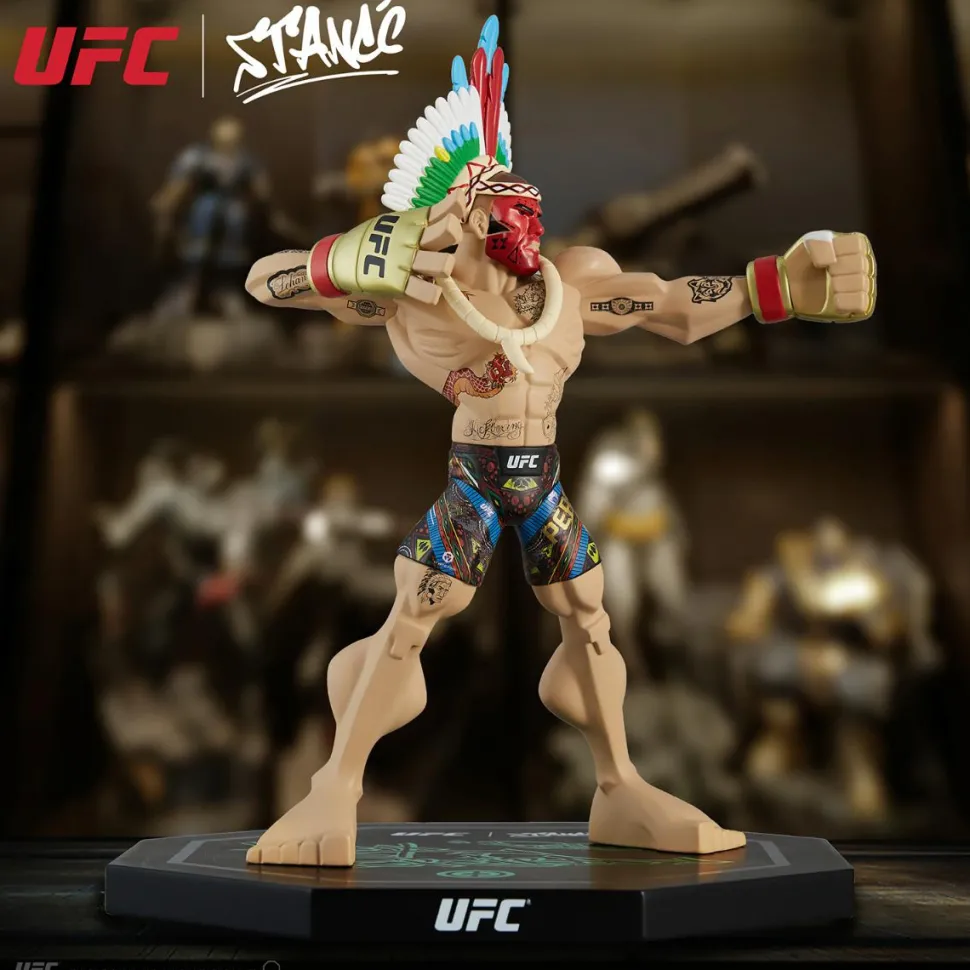 UFC - Alex Pereira Bow & Arrow Tribal Pose with Headdress Limited Edition 11" Vinyl Figure by Tracy Tubera