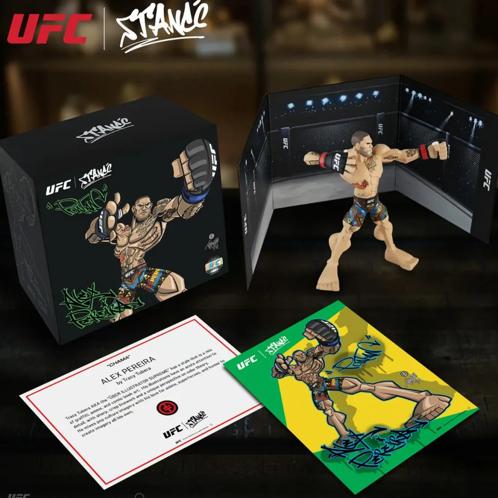 UFC - Alex Pereira Bow & Arrow Tribal Pose 11" Vinyl Figure by Tracy Tubera